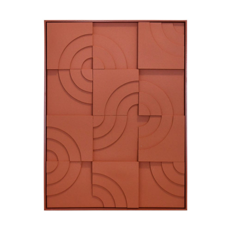Decoratiuni perete - Tablou canvas cu relief in spirala pe grila de panouri