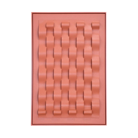 Decoratiuni perete - Tablou canvas cu relief tip impletitura teracota