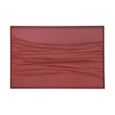 Decoratiuni perete - Tablou canvas cu relief tip valuri teracota