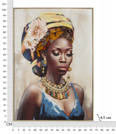 Portret African Elegant - Tablou pe Panza CreativDeco [6]