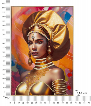 Turban si Bijuterii - Tablou Luxos Pe Panza CreativDeco [7]