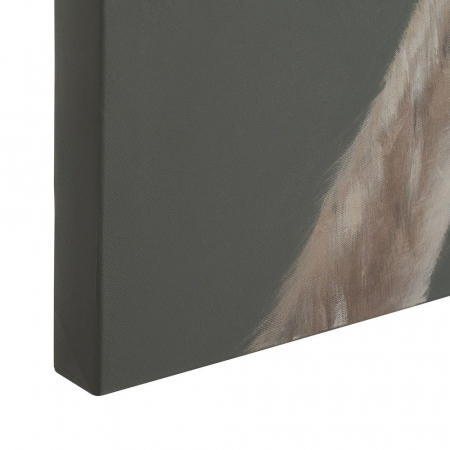 Tablou portrete lame pictat manual canvas gri 150x50 [5]