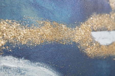 Tablou Dark Blue, canvas/lemn pin [4]