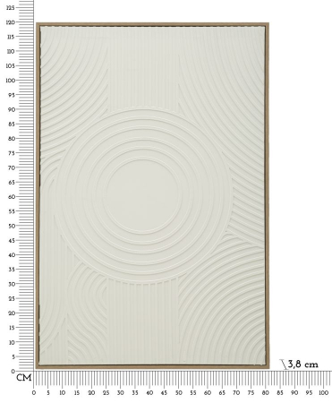 Tablou minimalist geometric alb 80x120 cm – textură 3D pentru decoruri nordice [5]