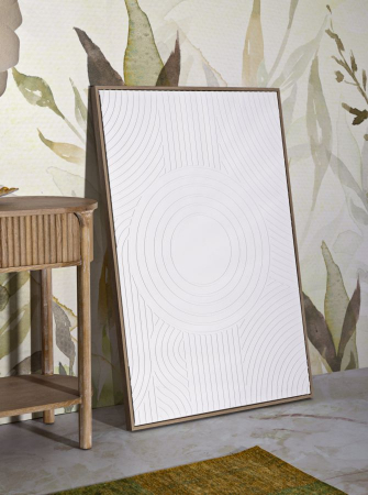 Tablou minimalist geometric alb 80x120 cm – textură 3D pentru decoruri nordice [4]