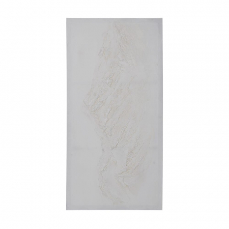 Decoratiuni perete - Tablou relief montan alb pictat manual 120x60