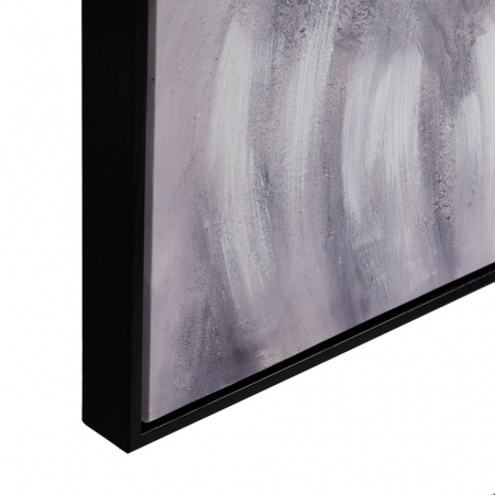 Tablou canvas decorativ zeu alb-negru auriu pictat manual 80x120 cm [6]
