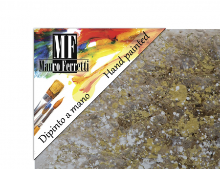 Tablou copac aurit 180x60 cm – artă decorativă glam în relief metalizat [6]