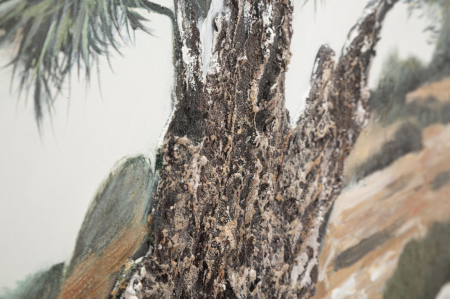 Tablou măslin rustic mediteranean 120x80 cm – artă decorativă cu mesaj de stabilitate și rădăcini [2]