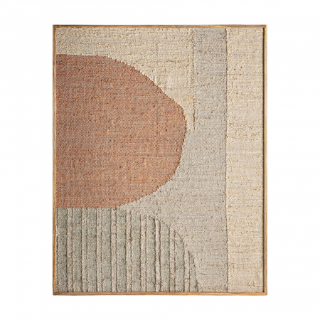 Colectia noua - Tablou boho MDF bumbac canepa|Tablouri texturate