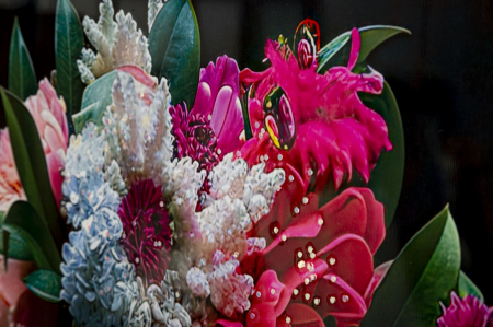 Tablou femeie leopard floral 52x102 cm – artă fantezistă cu simbolism și culoare [4]