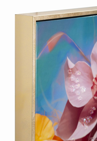 Tablou floral tropical 62x92 cm – artă expresivă cu influențe boho și culoare intensă [2]