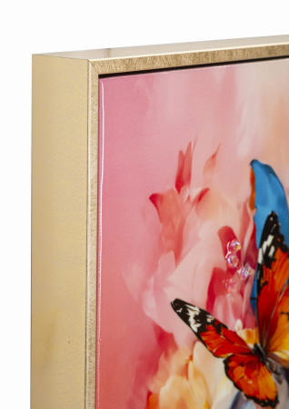 Tablou portret floral fluturi 62x92 cm – artă expresivă cu cromatică intensă [2]