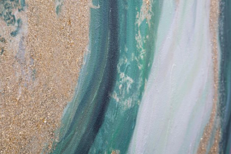 Tablou abstract canvas verde Greenery | creativdeco.ro [4]