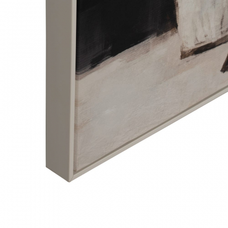 Tablou canvas natură statică bej-negru – textură picturală, stil clasic [4]