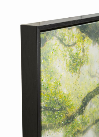 Tablou pădure arbori ceață 90x60 cm – natură misterioasă imprimată pe pânză [3]