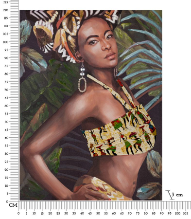 Tablou Canvas cu Elemente Culturale Vibrante - CreativDeco [5]