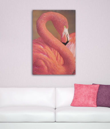 Tablou Flamingo Vibrant cu Detalii Fine CreativDeco [6]