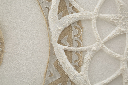 Tablou Boho Chic Motive Geometrice Alb Bej CreativDeco - Rafinament Artistic pentru Living si Birou [3]