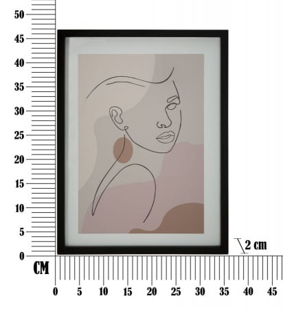 Tablou Profil Feminin Pasteluri CreativDeco - Eleganta si Rafinament Discret [5]