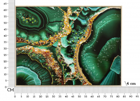 Tablou Artistic Agate Verzi Maro - CreativDeco [7]
