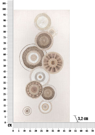 Tablou Panza Boho Chic Cercuri Maro Bej CreativDeco - Confort si Personalitate pentru Casa Ta [5]