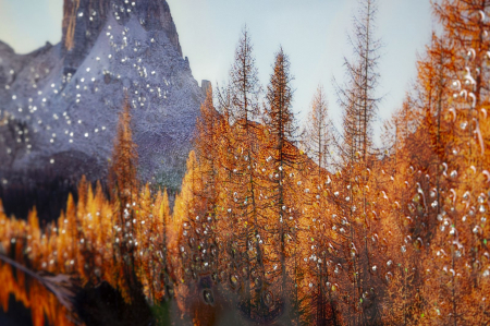 Tablou peisaj montan cu lac 90x60 cm – apus panoramic imprimat pe pânză [2]