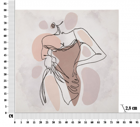 Tablou Canvas Corp Feminin CreativDeco - Design Creativ si Eleganta [5]
