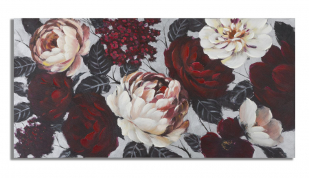 Tablouri - Tablou Flori Rosii Albe - Impact Vizual CreativDeco