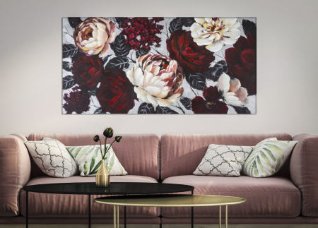 Tablou Flori Rosii Albe - Impact Vizual CreativDeco [4]