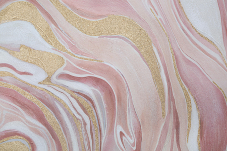 Tablou canvas abstract roz auriu Pinkly | creativdeco [4]