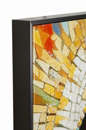 Tablou religios Fecioara Maria 72x102 cm – artă sacră cu accente aurii simbolice [2]