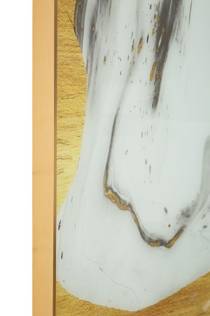 Tablou Sticla Abstract Impact CreativDeco - Design Modern si Rama Aurie [1]