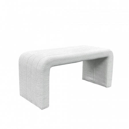 Taburete si pufuri - Taburet alb in stil minimalist Gate