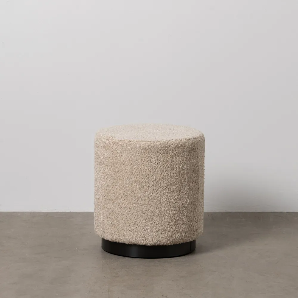 Taburet crem cu baza metalica - creativdeco.ro [1]