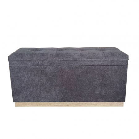 Bancuta cu depozitare gri inchis Harmony - design functional elegant