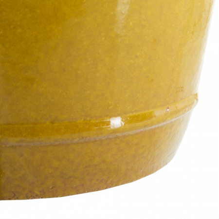 Taburet ceramic galben decor terasa [4]