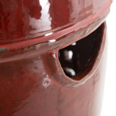 Taburet ceramic rosu decorativ exterior [1]
