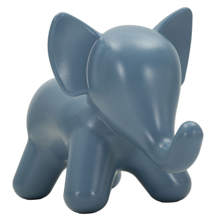 Mobilier - Taburet decorativ elefant plastic albastru 86x46x56 cm