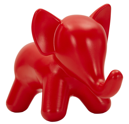 Mobilier - Taburet decorativ elefant plastic rosu 86x46x56 cm