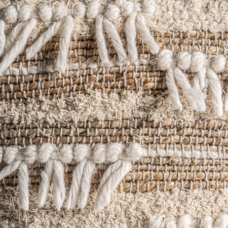 Taburet boho iuta lana maro|Taburete confortabile [3]