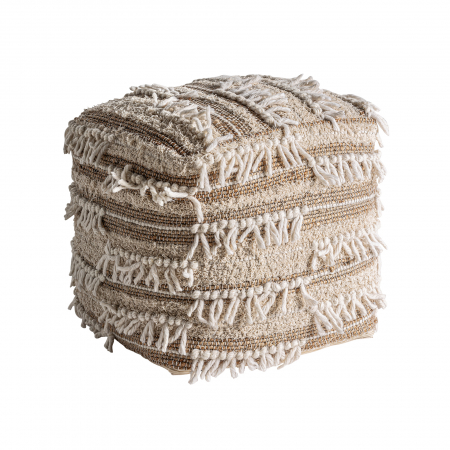 Taburet boho iuta lana maro|Taburete confortabile [1]