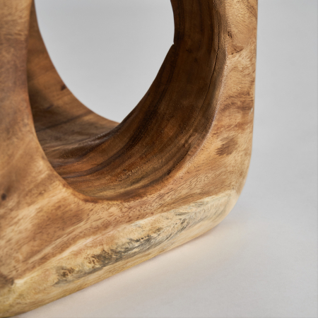 Taburet etnic lemn suar negru natural|Taburete versatile [2]