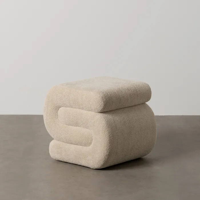 Taburete si pufuri - Puf lemn pin poliester|Mobilier relaxare modern