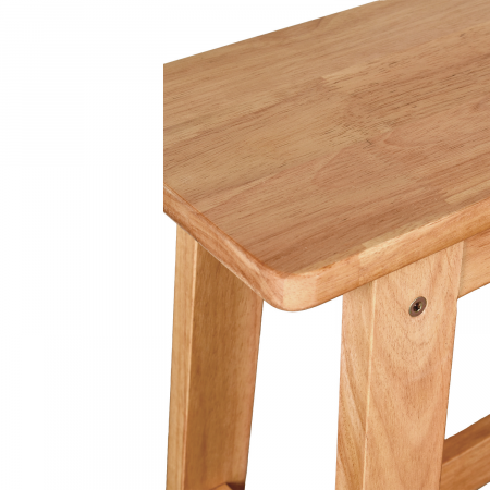 Taburet Evora design natural|Taburete lemn masiv [2]