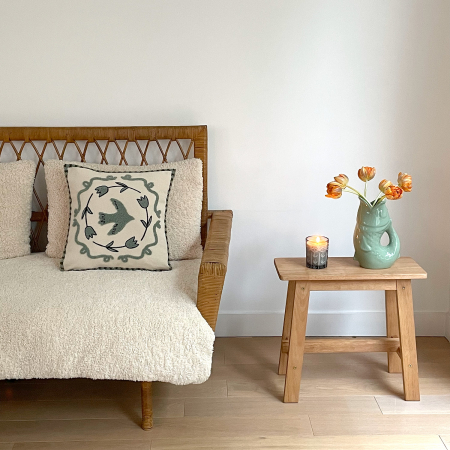 Taburet Evora design natural|Taburete lemn masiv [4]