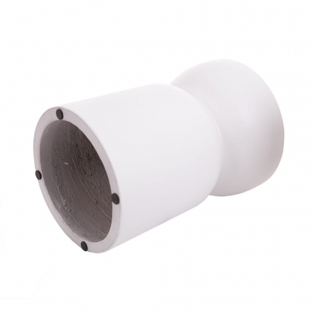 taburet Bacoli alb – ciment mat, formă rotundă, stil minimalist [2]