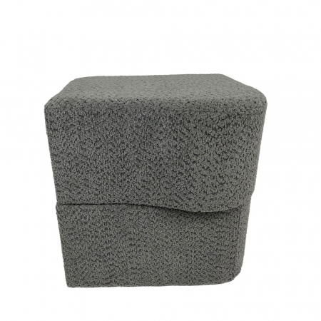 Taburete si pufuri - taburet gri taburet modern taburet gri turn it design geometric moale