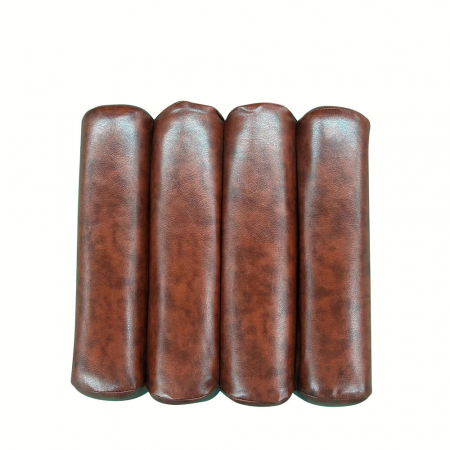 Taburet vintage maro cubic Toaster cu aspect piele [3]