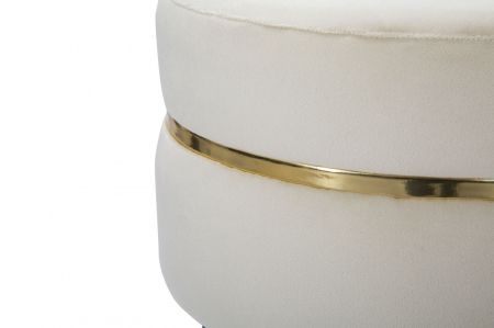Taburet tapitat crem auriu Paris | creativdeco [3]